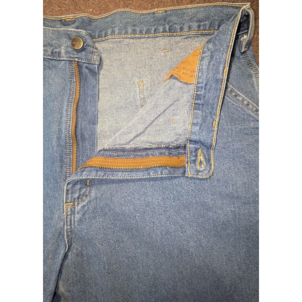Carhartt B13 STW Vintage 2001 Carpenter Pants 44x28 Denim Workwear     3